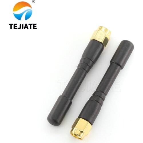 5PCS GPRS/GSM SMA 6/8/10/10.5/11CM Glue Antenna Straight/Bent Header Inner Pin/Hole Four Frequency High Gain Kit Black