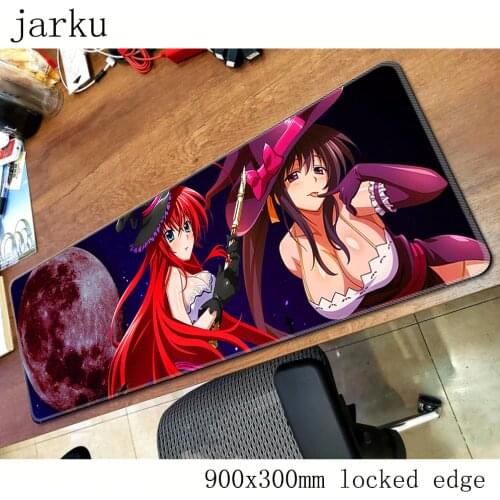 High school dxd pad mouse computador gamer mause pad 900x300X2MM padmouse big anime mousepad ergonomic gadget office desk mats