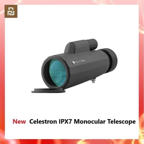 Mijia Celestron IPX7 Monocular Telescope Green Film Waterproof Multilayer Telescope with 10X HD Wide Viewing Angle