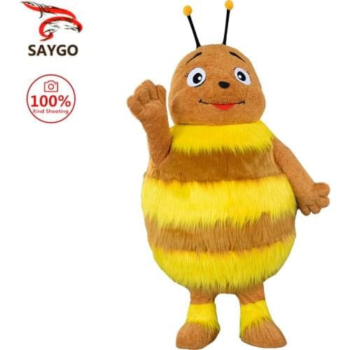 Fancy Inflatable Garment Honeybee Cosplay Costumes Halloween Costume Adult Full Body Bee with Wing Disfraz Party Play Dress