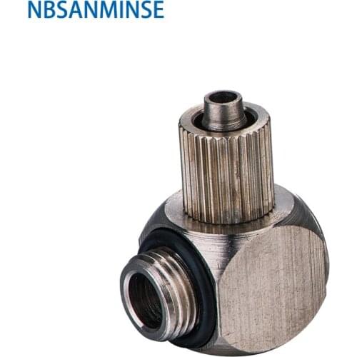 NBSANMINSE Mini brass Fitting 10Pcs/Lot TLM5 0~150 psi Pneumatic Parts Elbow Mini Fittings Small Fitting Brass Fitting