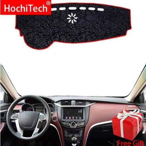 Rose Pattern Non-slip Dashmat Dash Mat Dashboard Cover Pad Cover Carpet Car Sticker for BYD G5 2014 Car Styling