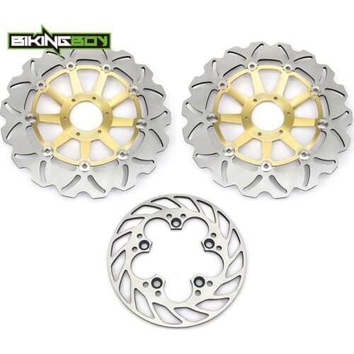 BIKINGBOY Front Rear Brake Discs Disks Rotors For Honda CBR900RR Fireblade CBR 900 RR Japan 1998 1999 Stainless Steel Full Set