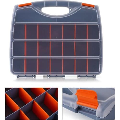 Plastic Part Storage Box Multiple Compartments Slot Hardware Box Organizer Craft Cabinet Tools Components Container Storage Case