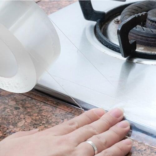 Self Adhesive Acrylics Transparent Sticker Kitchen Ceramic Sticker Waterproof Bathroom Wall Corner Line Sink Stickers 20mm*3m