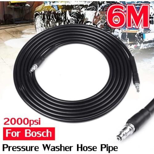 6m High Pressure Washer Hose for Boschs Jet Power Water Guns Pipe Cord Sewer Drain Car Washing Cleaning Extension Hose