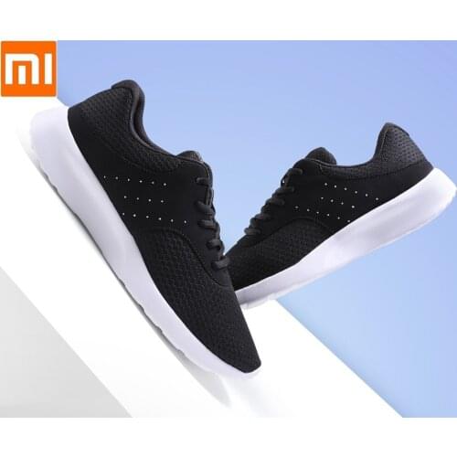 Xiaomi Sports Shoes Lightweight Elastic casual Shoes Breathable Running Sneaker EVA sole soft Wear resistant For Man