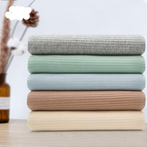 140*50cm Rib Knit Fabric 95% Cotton 5% Spandex Jersey Spandex Fabric For Sewing Womens Dress Or t-Shirt 220gms