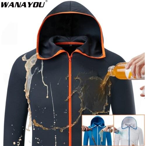 Waterproof Hiking Jackets Mens Quick-Drying Ice Silk Fishing Clothing Coat Hydrophobic Outdoor Camping Hunting Hooded Jackets