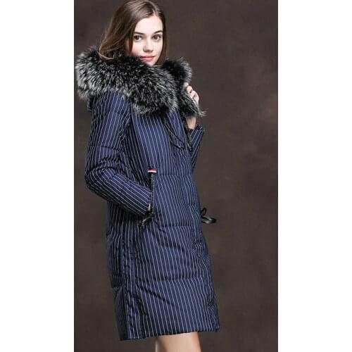 Womens Down Autumn Winter Coat Women Clothes 2020 Fox Fur Collar Female Jacket Korean Vintage Tops Chaqueta Mujer ZT3569