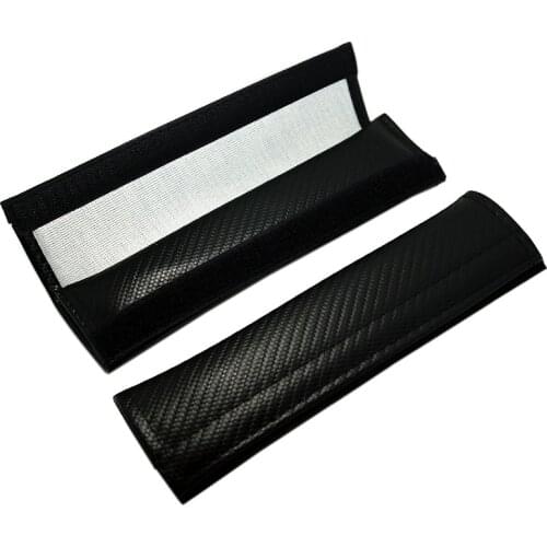 1Pair Car styling Carbon Fiber Seat Belt Cover Shoulder Pad fit for Selection model