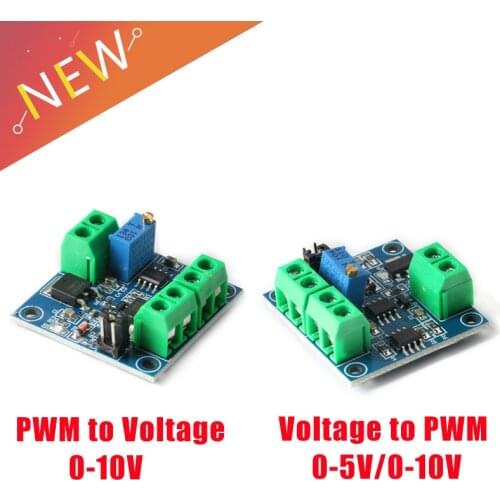 1PCS PWM to Voltage Converter Module 0%-100% to 0-10V for PLC MCU Digital to Analog Signal PWM Adjustabl Converter Power Module