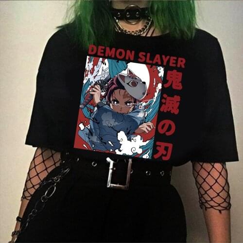 2021 Demon Slayer Funny Cartoon T Shirt Men Kimetsu No Yaiba T-shirt Graphic Japanese Anime Tshirt Harajuku Top Tees Male