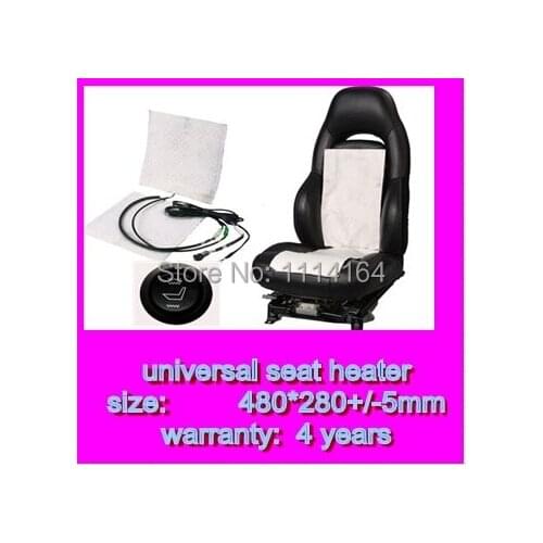 4years warranty 2 pcs car carbon firber heated seats pad cover with round Hi-off-Lo round switch work 1 seats warm Seat Covers