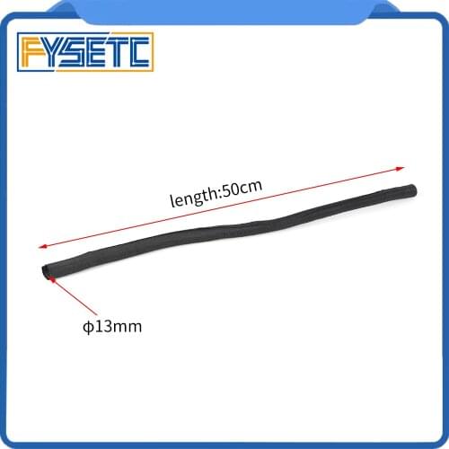3D Printer Parts L 50CM OD 13mm Textile Sleeve Cable Wire Wrapping Connected Cable For Prusa i3 MK2S/MK2.5/MK3 Hotend Extruder