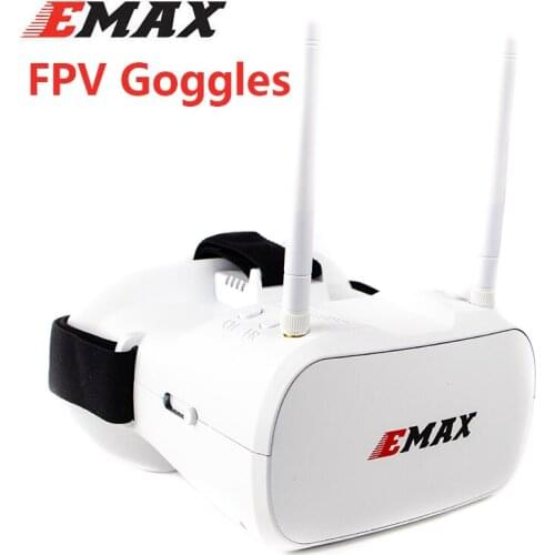 Emax Tinyhawk 48CH 5.8G Diversity FPV Goggles 4.3 Inches 480*320 Video Headset 4.2V 1800mAh Battery With Dual Antennas