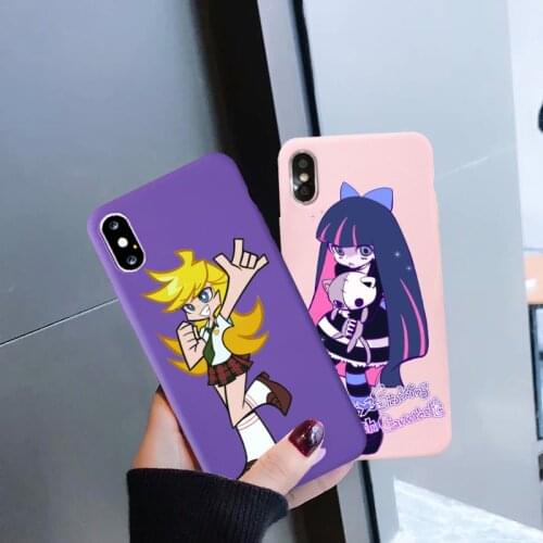Jamular Garter angel pattern phone case For 7 Plus 8 Plus X XR 6 6s Plus XS MAX Cute anime cartoon character phone back cover