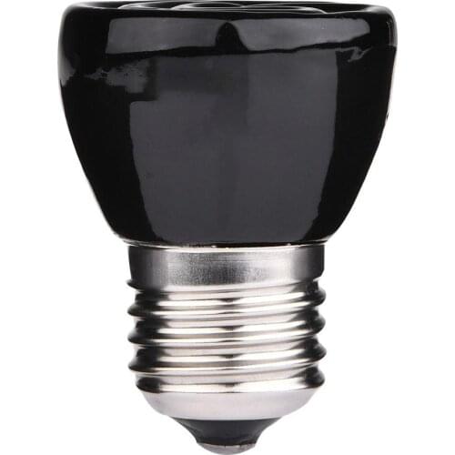 25W/50W/75W/100W E27 Far-Infrared Ceramic Pet Heating Lamp Lizard Tortoise Spider Reptiles Box Heater Warmer Heat Bulb Brooder