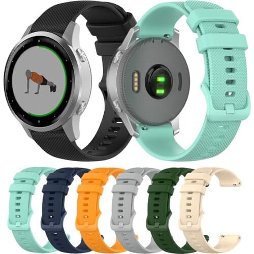 Essidi 20mm Soft Silicone Band Loop For Garmin Forerunner 245 645 158 55 Watch Bracelet Strap Correa For Vivoactive 3 3 music