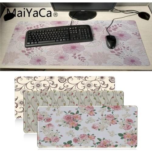 Maiyaca New Design floral background Anti-Slip Durable Rubber Computermats durable office accessory and gift gaming mouse pad