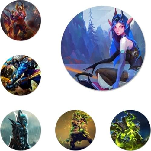 Fashion Dota 2 Role Icons Pins Badge Decoration Brooches Metal Badges For Backpack Decoration
