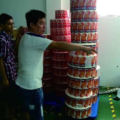 Customized Printing customized adhesive kraft paper sticker for packing