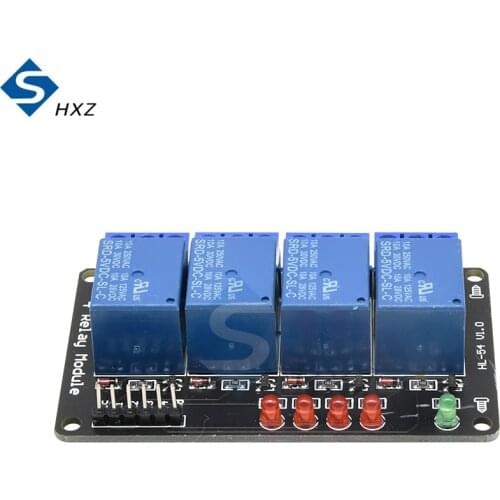 Optocoupler High/Low Level Relay Module 9V DC 4 Channels Relay Module ARM + DSP AVR