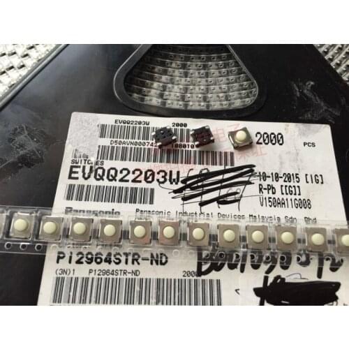 Original new 100% EVQQ2203W touch switch 6*6*3.1 with 4pin waterproof and dust-proof buttons