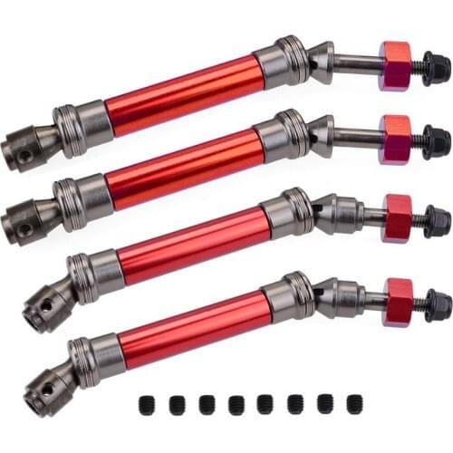 Front & Rear Drive Shaft CVD Transmission Axle High-grade metal RC Truck Drive Shaft for Traxxas Slash 4X4 1/10 RC Truck