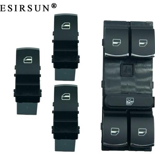 Esirsun 5ND959857 5ND959855 Window Lifter Control Switch Fit For VW Caddy Tiguan Touran Jetta MK5 Golf MK5 MK6 Passat B6