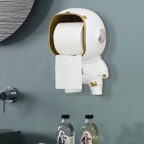 Practical and Creative Astronaut Tissue Holder Suitable for Home Office Can Store Sundries Send Assemble for Wholesale&Dropship