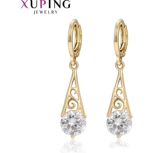 Xuping Romantic Simple Vintage Earrings with Environmental Copper for Women or Girls Thanksgiving Day Gifts 98364