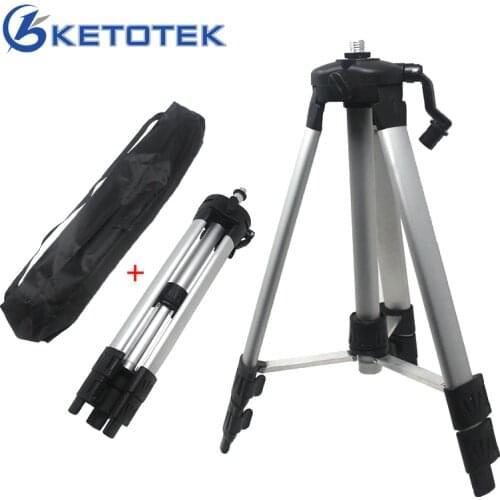 120cm Laser Level Tripod 5/8'' Connector Adapter Carbon Aluminum Tripod for Laser Level