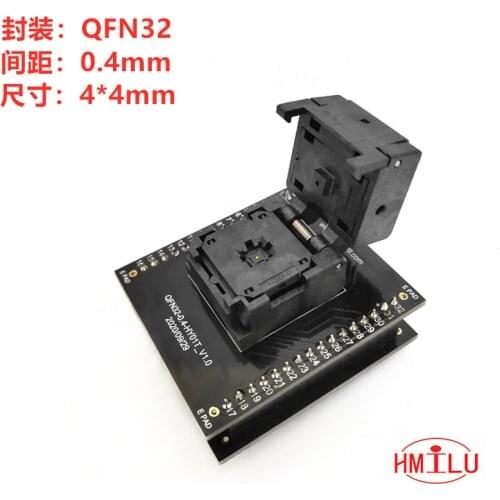 QFN32-0.4 BGA Socket to DIP32 Burn-in Socket Programming socket Burn-In socket specification 4*4mm
