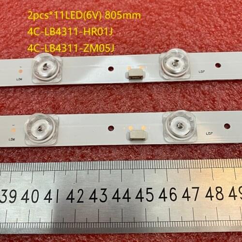 2pcs LED backlight bar For TCL 43S6500FS 43S6500 43S423 43S421 43S325 Thomson 43UD6426 4C-LB4311-HR01J ZM05J GIC43LB32_3030F2.1D