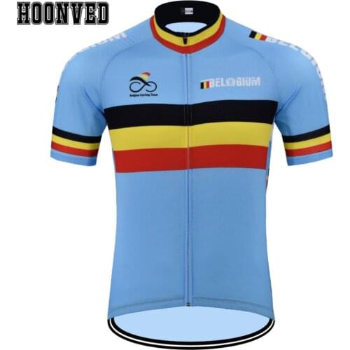 Tour de Spain Go Pro Man Belgium Road Cycling Jersey Short Sleeves Clothing Summer Triathlon Wear Mtb Jersey maillot ciclismo