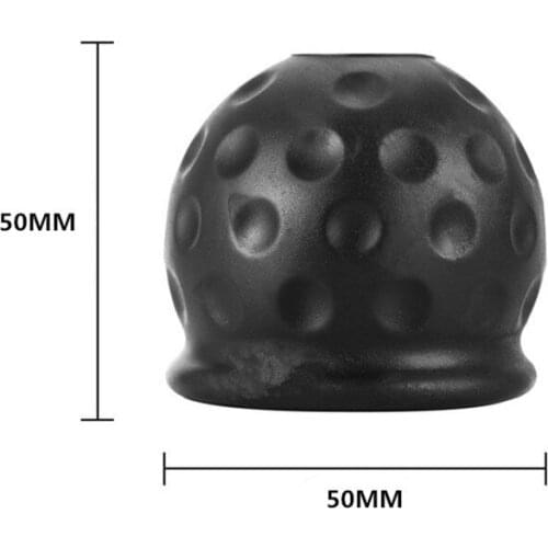 Universal 50mm Tow Bar Ball Cover Cap Ball Hood for Trailer Protect Car Accessories Repair Tool Rubber Acid Alkali Resistance