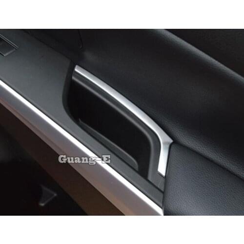 For Suzuki S-Cross SX4 2017 2018 2019 2020 Car Cover Trim Door Inner Handle Inside Armrest Internal Handrail Frame Panel 4pcs