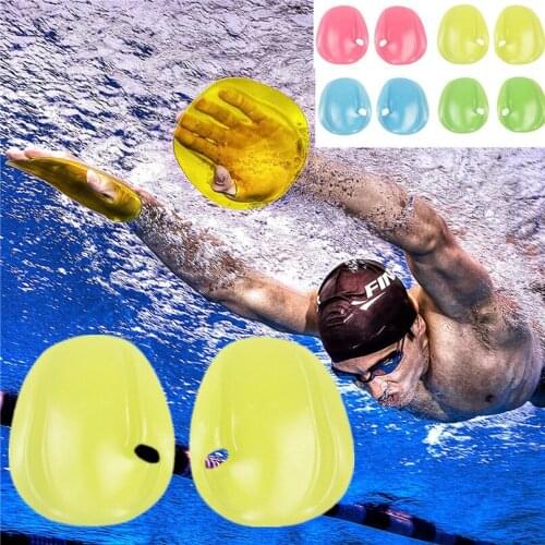 1 Pair Training Swimming & Diving Gloves Agility Hand Swimming Paddles Webbed Diving Gloves Red/Yellow/Blue/Green/Transparent