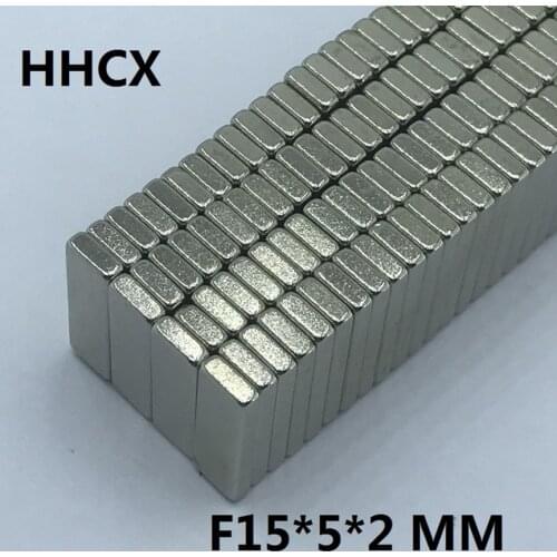 10 20 50pcs/lot magnet 15x5x2 N35 NdFeB Rare Earth Magnet 15*5*2 Neodymium Magnets 15 x 5 x 2