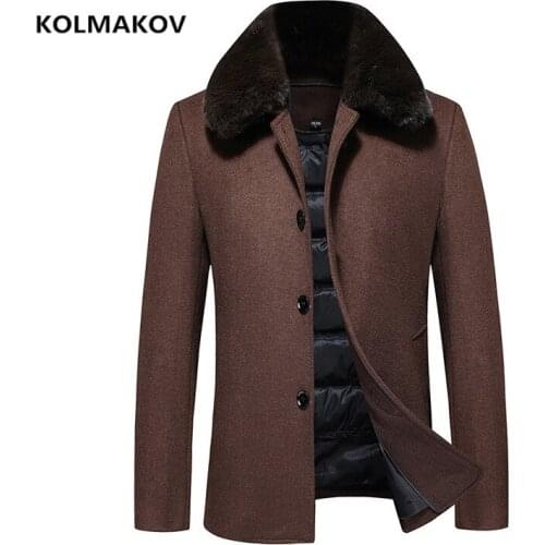 2021 winter new arrival wool trench coat men,mens 90% white duck down wool jackets ,thicked wool coat men,plus-size M-6XL