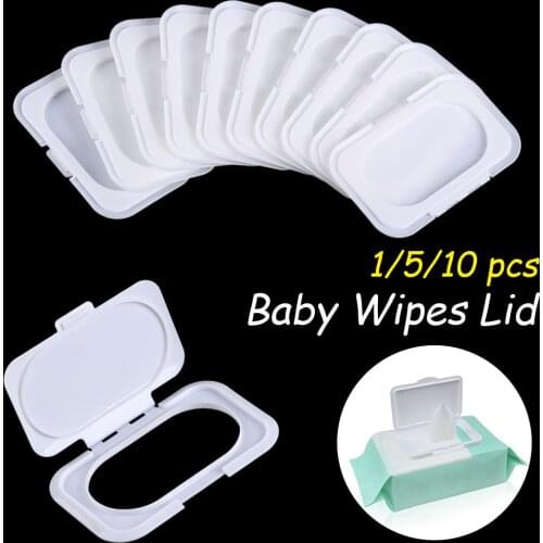 5Pcs New Fashion Reusable Baby Wipes Lid Box Lid Portable Wipes Lid Tissues Cover Flip Cover Child Wipes Lid
