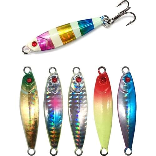 5PCS Mini Fishing Fish Spinner Spinnerbait spoon Lure Feather Hook baits 5/7/10/14/20g