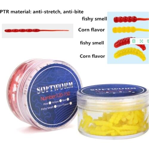 50/130PCS Fishing Bionic Fishy Worm Soft Wobbler Tail Crankbait Carp Fish Lure2cm/24g Artificial Soft Bait Fishing Tackle Decoys