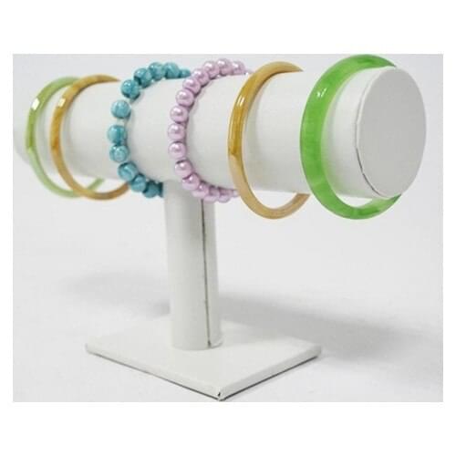 Aydindecor Single Leather White Bracelet Watch Stand