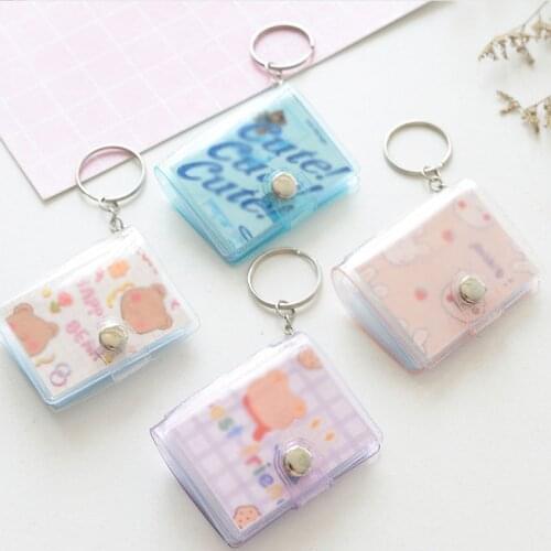 16/20 Pockets Photo Album Glitter Mini Instant Picture Case Card Holder Jelly Color Business Card Bag 1 Inch 2 Inch Photo Holds