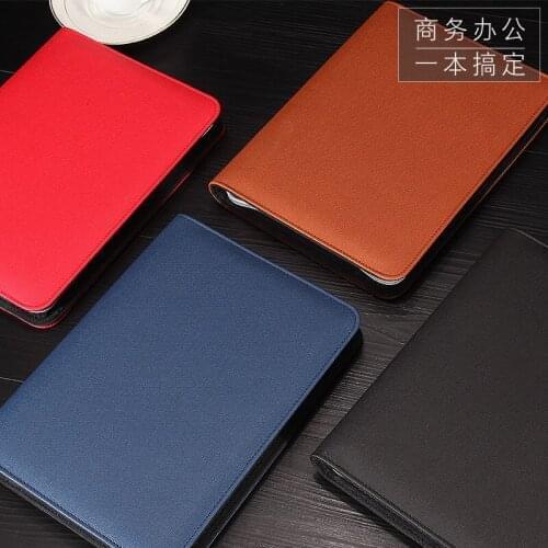 A5 B5 business travell journal faux agenda planner leather notebook composition book with zipper ring binder loose leaf 1215A