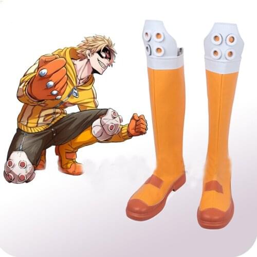 My Hero Academia Boku No Hero Akademia Eijirou Kirishima Yellow Cosplay Shoes Boots Halloween Cosplay Costume Accessories