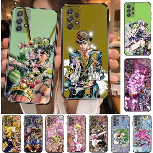Jojo bizarre adventure Phone Case Hull For Samsung Galaxy A70 A50 A51 A71 A52 A40 A30 A31 A90 A20E 5G S Black Shell Art Cell Cov