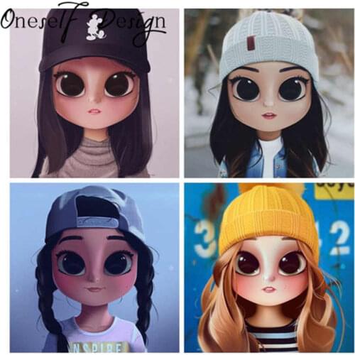 Diy 5D Diamond Painting Cartoon Girl Diamond Mosaic Sale Cute Girl Diamond Embroidery Full Set Rhinestone Pictures BeST kid Gift